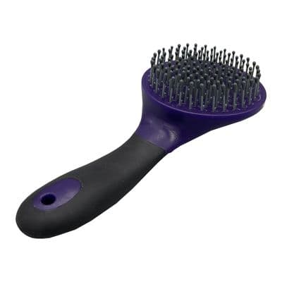 Soft Touch Mane + Tail Brush Purple Bristle / Black Handle horse pony equestrian