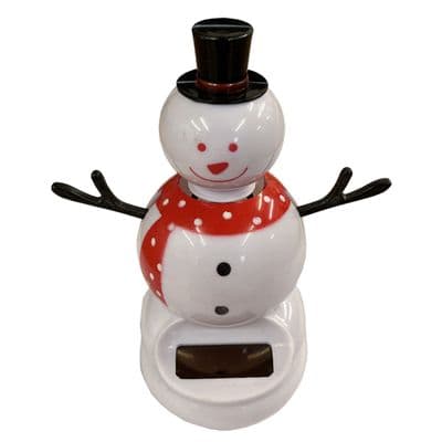 SOLAR DANCING CHRISTMAS SNOWMAN  xmas decoration ornament toy snow