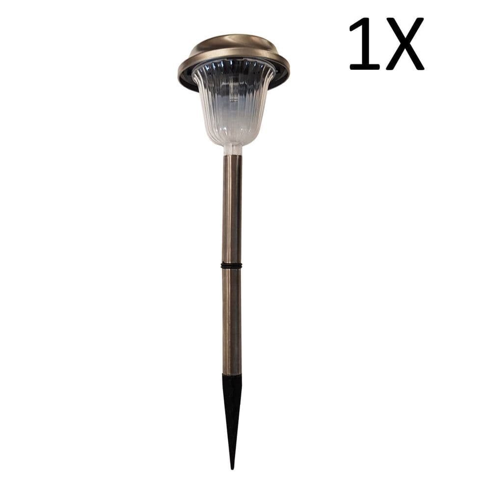 SOLAR DELUXE GARDEN POST LIGHT path decking lamp party lighting