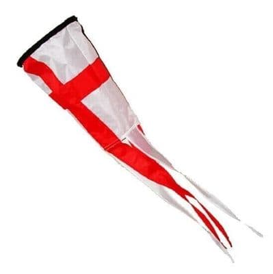 ST GEORGE WINDSOCK for FLAG POLE with LINE + SWIVEL camping caravan motorhome