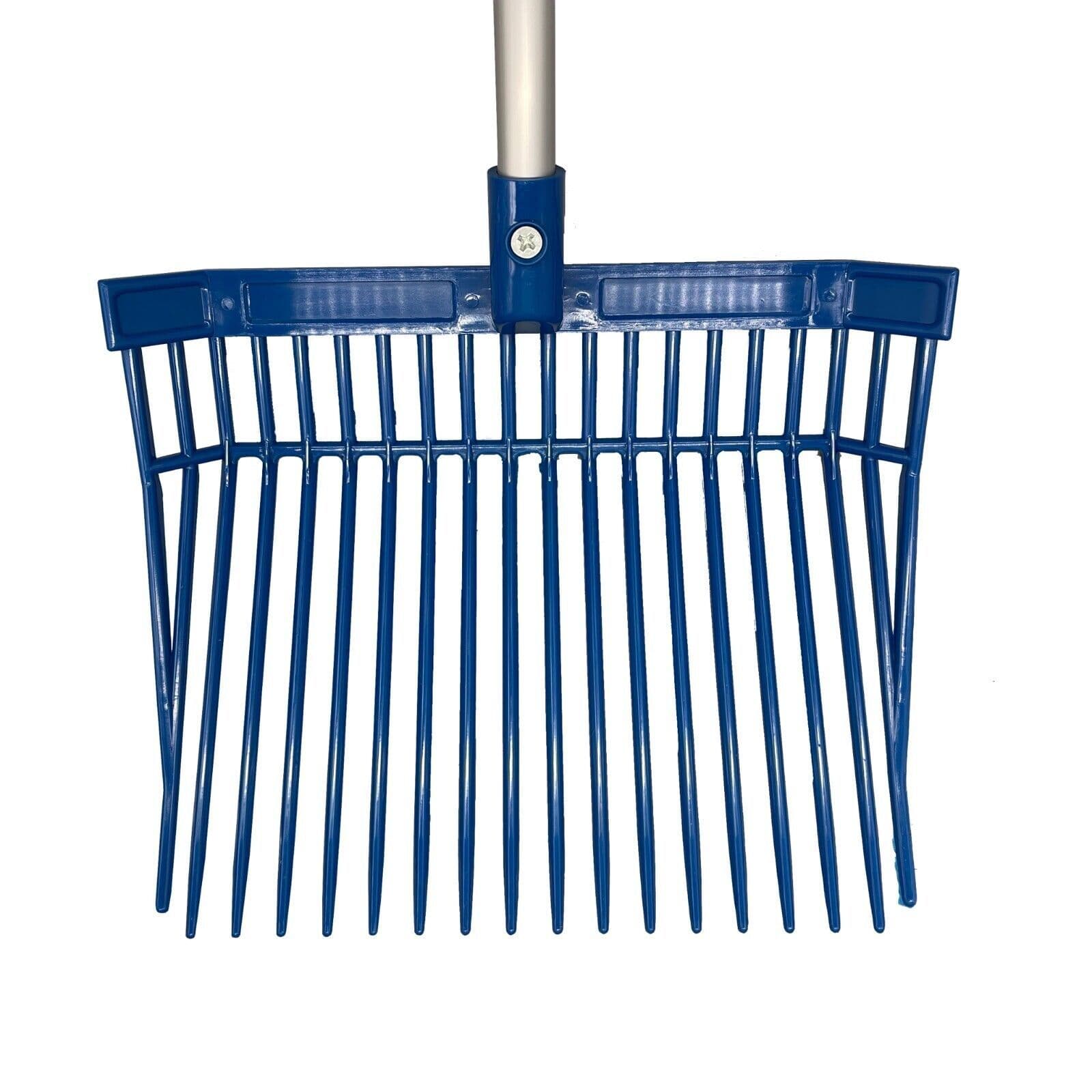 Stable Lightweight Manure Bedding Rake Equestrian Mucking Out Hay ...