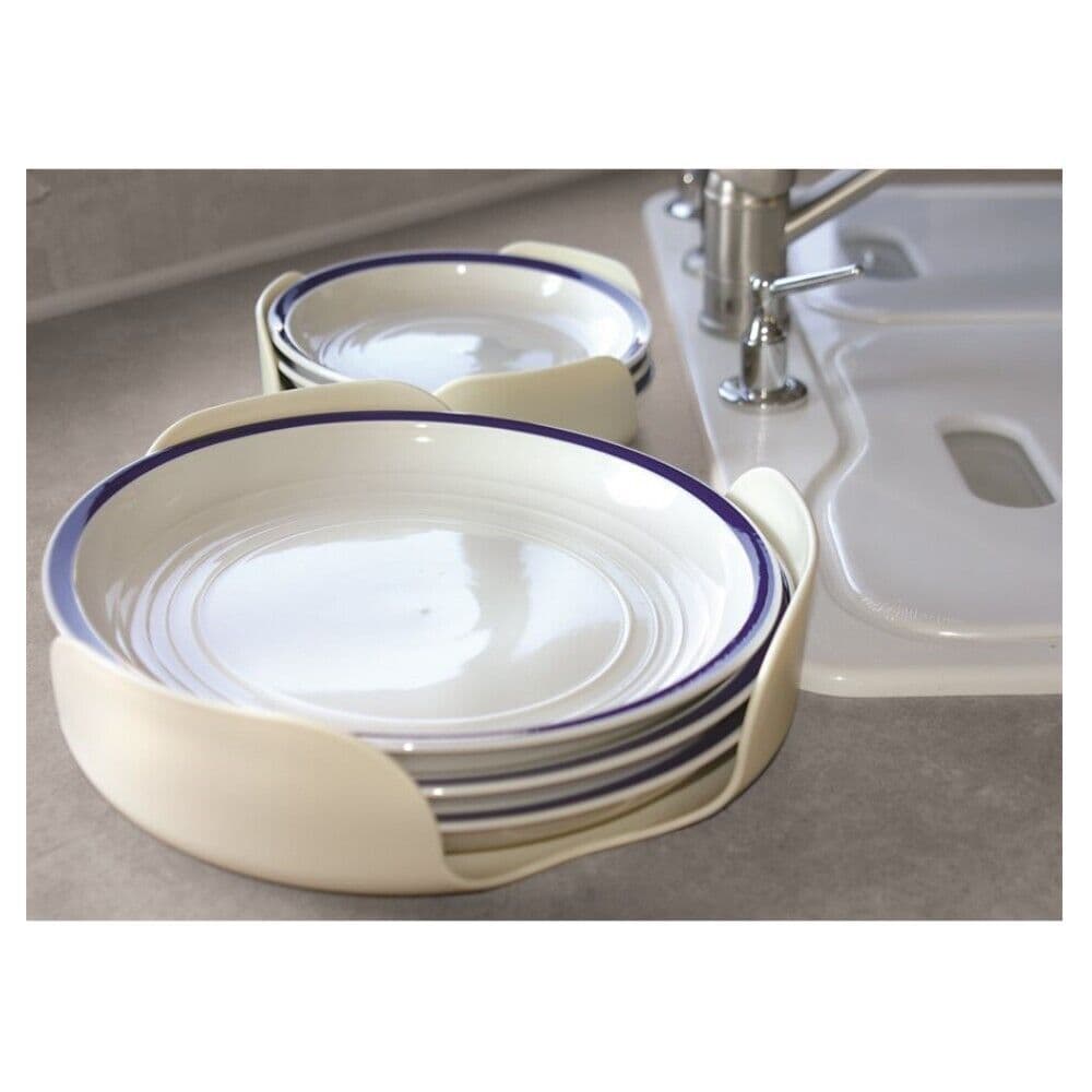 Stop Plate Stack STACK A PLATE organise plates safe stop rattling CARAVAN motorhome NON SLIP