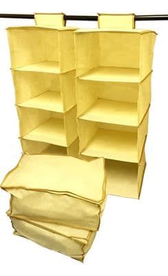 STOWAWAY FOLDING CLOTHES - SHOES HANGER wardrobe storage caravan motorhome boat