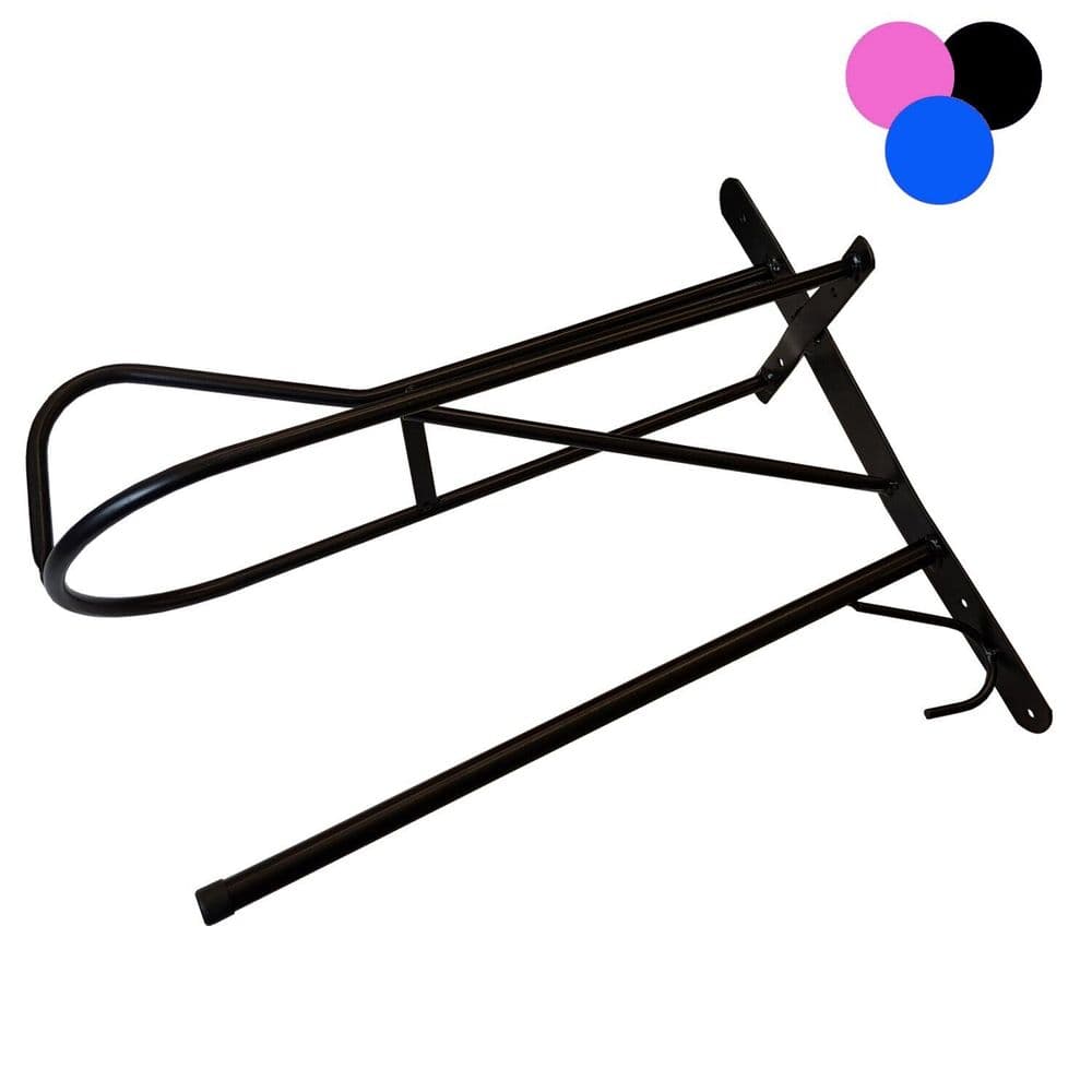 Wall Mounted Saddle Rack & Rug Rail Horse Equestrian Stable Bridle Tack ...