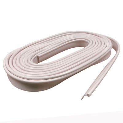WHITE CARAVAN AWNING RAIL PROTECTOR STRIP x 12 metres LONG motorhome