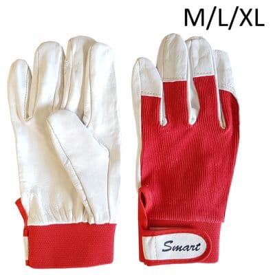 WINCHING LEATHER / SPANDEX GLOVES off road recovery winch 4 x 4 tractor driver