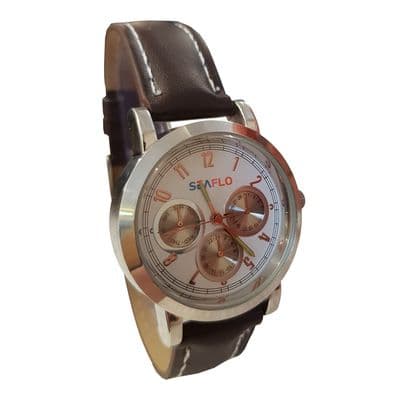 WRIST WATCH with PU LEATHER STRAP mens fashion womens wristwatch