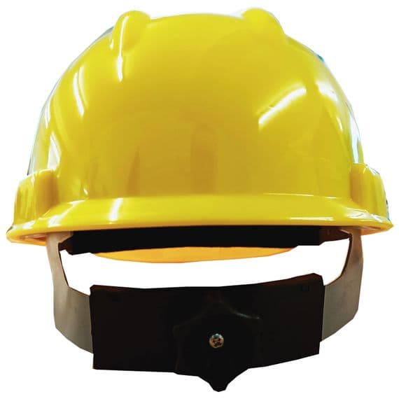 YELLOW HARD BUMP HAT builder construction warehouse