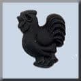 12301 Rooster Matte Black Mill Hill Treasure