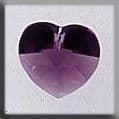 13037 Small Heart Amethyst Mill Hill Treasure