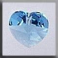 13038 Small Heart Aquamarine Mill Hill Treasure