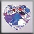13047 Large Heart Crystal AB Mill Hill Treasure