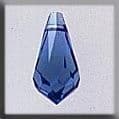 13055 Very Small Teardrop Sapphire AB Mill Hill Treasure