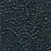 62014 Black Frosted Glass Seed Beads