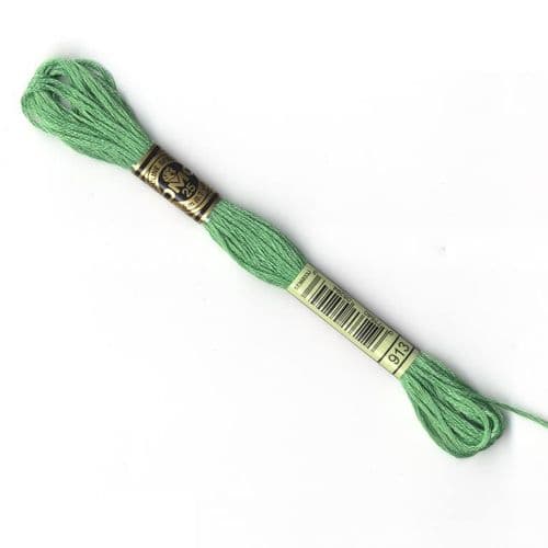 DMC 913 Six-Strand Floss – Medium Nile Green