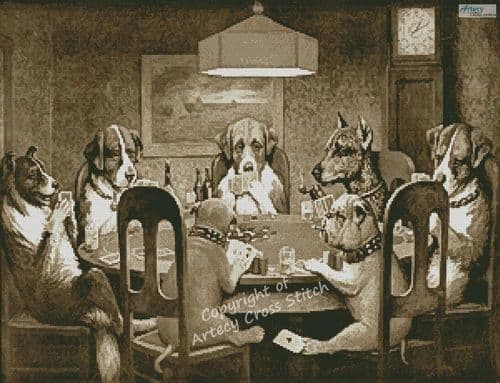 A Friend in Need (Sepia) by Artecy printed cross stitch chart