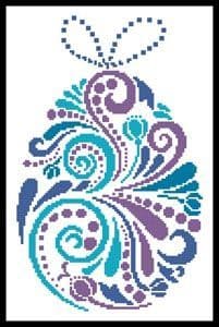 Abstract Easter Egg 1 by Artecy printed cross stitch chart