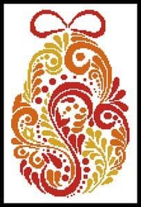 Abstract Easter Egg 2 by Artecy printed cross stitch chart
