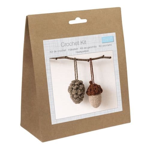 Acorn & Pinecone Crochet Kit