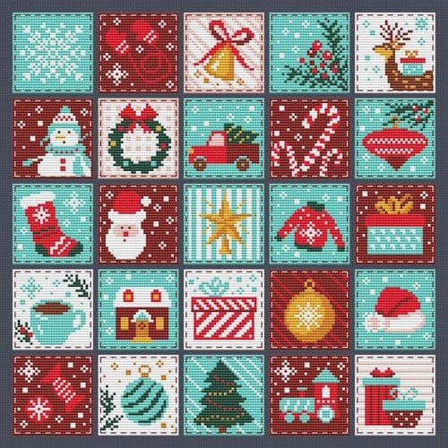 Advent Calendar cross stitch chart by Artmishka Cross Stitch