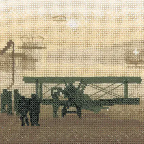 Aerodrome cross stitch chart - Silhouettes