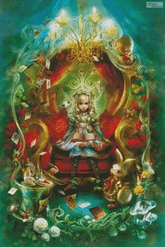 Alice Vignette by Artecy printed cross stitch chart