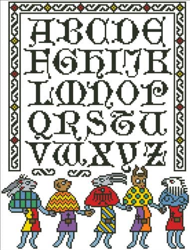Animal Dance by Arelate Studio cross stitch chart