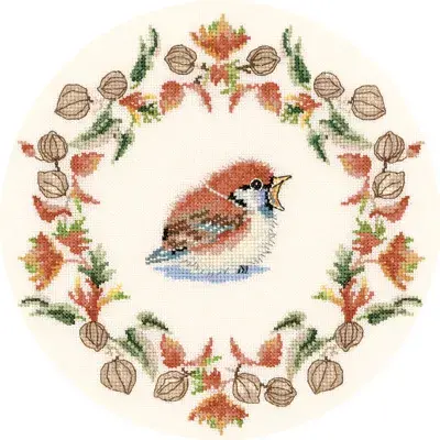 Autumn Garland cross stitch chart - Valerie Pfeiffer