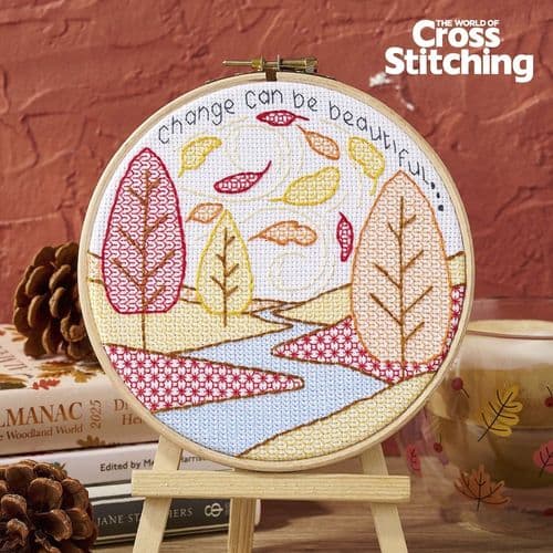 Autumn Hoop WOXS Issue 377 project pack