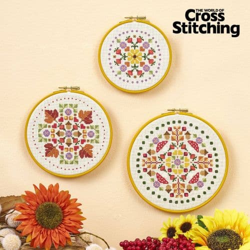 Autumn Mandala Hoops WOXS Issue 375 project pack