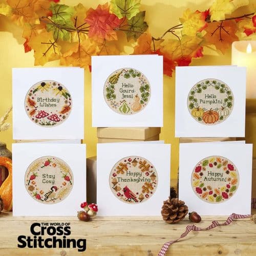 Autumn Wreath Cards WOXS Issue 374 project pack