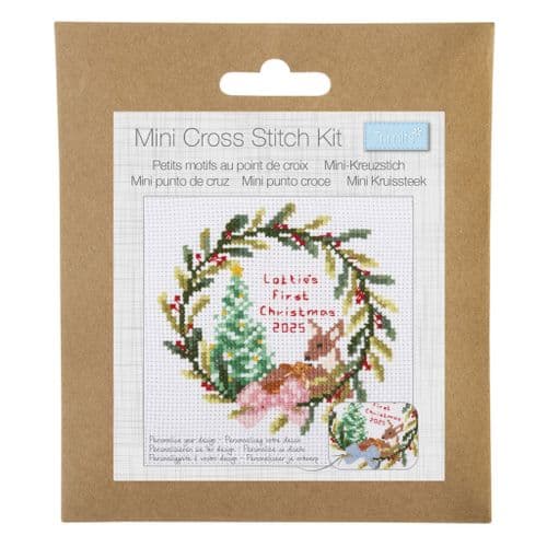 Baby's 1st Christmas Mini cross stitch kit
