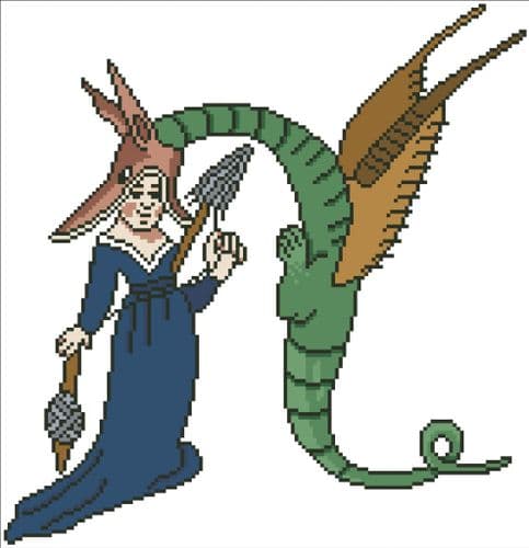 Bad Hair Day by Arelate Studio cross stitch chart