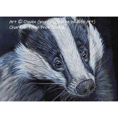 Badger by Paine Free Crafts printed cross stitch chart