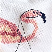 Be The Flamingo by Peacock & Fig printed cross stitch chart