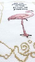 Be The Flamingo by Peacock & Fig printed cross stitch chart
