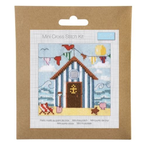 Beach Hut Mini cross stitch kit