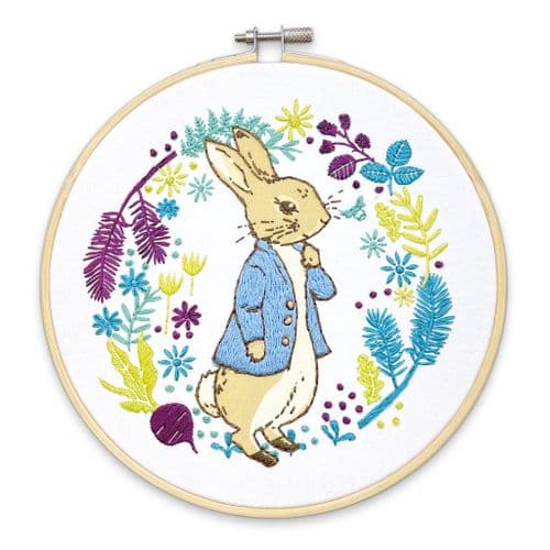 Beatrix Potter Peter Rabbit Plans his Next Adventure Embroidery Kit