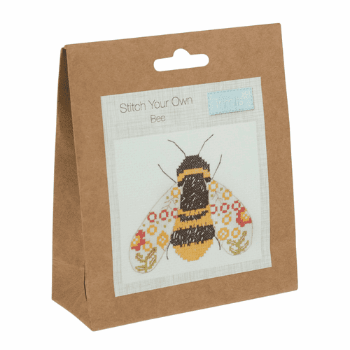 Bee counted cross stitch kit