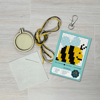 Bee Yourself! Matchbox Mini Cross Stitch Kit