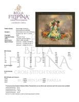 Bella Filipina Black Magic Academy Belinda Botanica printed cross stitch chart