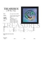 Bella Filipina Blue Lagoon Mermaid printed cross stitch chart