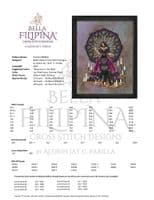 Bella Filipina La Catrina printed cross stitch chart