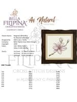 Bella Filipina Magnolia printed cross stitch chart
