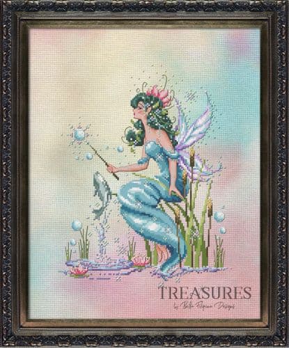 Bella Filipina Pond Water Nymph printed cross stitch chart