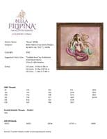 Bella Filipina Rossa printed cross stitch chart