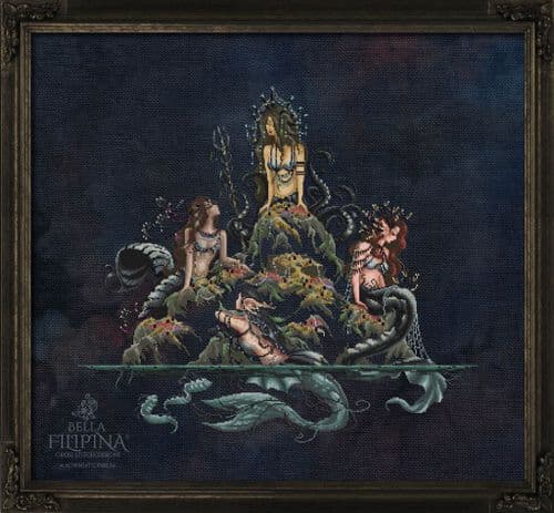 Bella Filipina Sea Witches and the Lost Treasures printed cross stitch chart