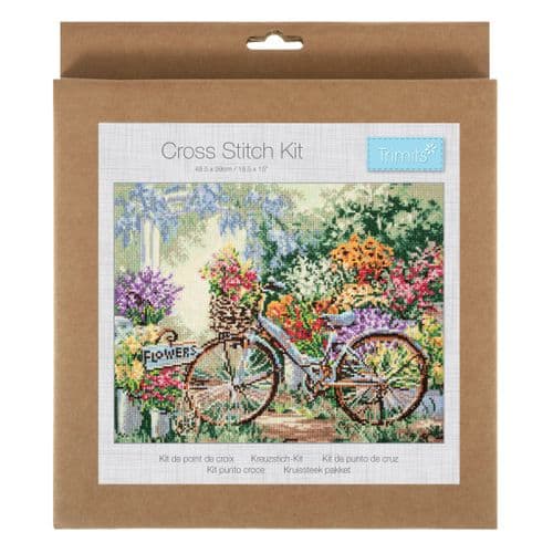 Bicycle cross stitch kit