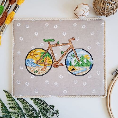 Bike Life cross stitch chart by Artmishka Cross Stitch