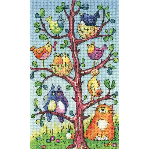 Bird Watching cross stitch chart - Karen Carter Collection